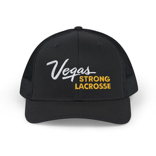 Vegas Strong Embroidered Snapback Trucker Cap